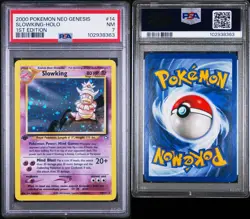 SLOWKING HOLO (SWIRL) 1ST EDITION NEO GENESIS #14 POKEMON 2000 PSA 7 - Image 5
