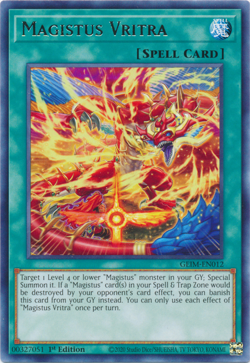 Magistus Vritra x3 GEIM-EN012 YuGiOh! 1st Ed Rare Playset - Image 1