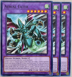 Aerial Eater x3 INFO-EN089 Yugioh! 1st Ed Common Playset - Image 1