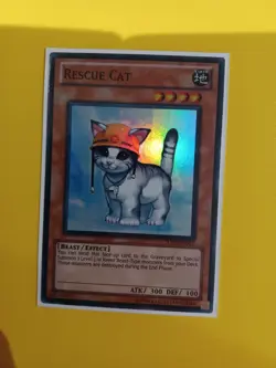 Yugioh Rescue Cat - TU03-EN002 - Super Rare Turbo Pack 3 - Image 1