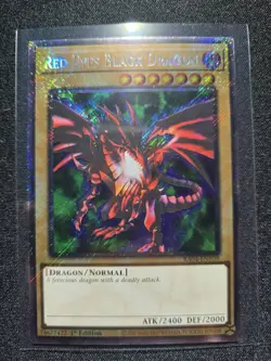 Yugioh! TCG - Red-Eyes Black Dragon (4th Art) - Platinum Secret Rare- RA04-EN109 - Image 1