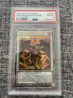 Yu-Gi-Oh! Red Dragon Archfiend (Quarter Century Secret Rare) MP24-EN025 25th - Image 1