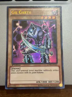 YUGIOH! Gil Garth LCYW-EN143 Ultra Rare 1st Edition LP Yugi's World - Image 1