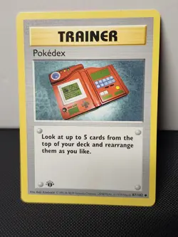 MP Pokemon Card - 1st Edition Pokedex Base Set (Shadowless) 87/102 - Image 1