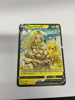 Katy Perry V Gold Metal Pokemon Card-Collectible Gift Display！Christmas COOL - Image 5