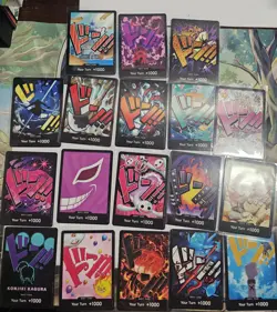 One Piece TCG PRB-01 non-Holo Don 18 Card Lot - Image 1