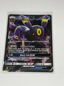 Umbreon GX Pokemon Card 80/149 Sun & Moon Set Holo Rare - Image 1