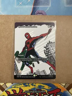 Mtg Spider-Man Heroic Intervention Mythic 0034 Borderless Non Foil NM Card - Image 2