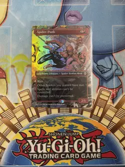 Mtg Spider-Man Spider Punk Rare 0207 Rare Borderless NM Card - Image 1