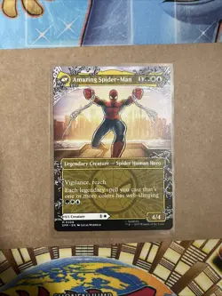 Mtg Spider-Man Peter Parker Mythic Non Foil 0208 Borderless NM Card - Image 5