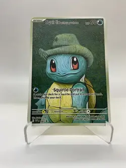 Squitrle Van Gogh Gold Metal Pokemon Card-Collectible Gift Display！NICE - Image 4