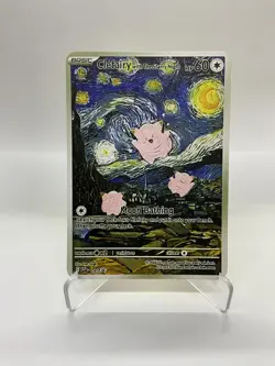 Clefairy Van Gogh Gold Metal Pokemon Card-Collectible Gift Display！ NICE - Image 5