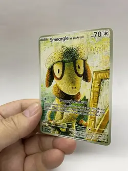 Smeargle Van Gogh Gold Metal Pokemon Card-Collectible Gift Display！NICE - Image 2