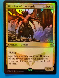 MTG 1x FOIL Butcher of the Horde # 168 Khans of Tarkir Magic the Gathering x1 NM - Image 1