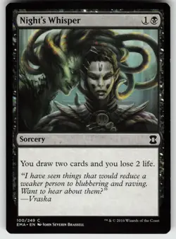 Night's Whisper C Eternal Masters 100 MTG - Image 1