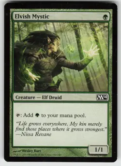 Elvish Mystic C Magic 2014 (M14) 169 MTG - Image 1