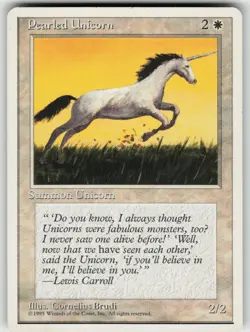 Pearled Unicorn C Unlimited Edition MTG - Image 1