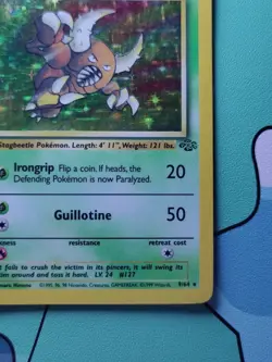 Pinsir 9/64 Jungle HOLO RARE Unlimited Very LP WOTC Pokemon - Image 3
