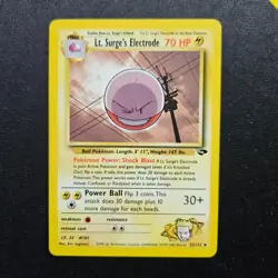 Pokemon Lt. Surge's Electrode - WOTC Gym Challenge Uncommon 52/132 Unlimited - Image 1