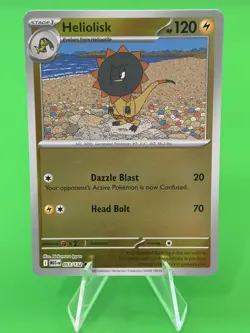Pokemon Heliolisk Mega Evolution Reverse Holo Common 053/132 NM!!! - Image 1