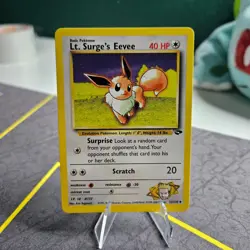 Pokemon Lt. Surge's Eevee - WOTC Gym Challenge Uncommon 51/132 Unlimited 2000 - Image 3