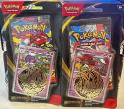 (Set Of 2) Sealed Pokemon Mega Evolution TCG Single Blister Pack w/ Promo + Coin - Image 1