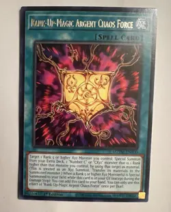 Rank-Up-Magic Argent Chaos Force MZTM-EN100 Yugioh! Maze of the Master 1st Ed NM - Image 1