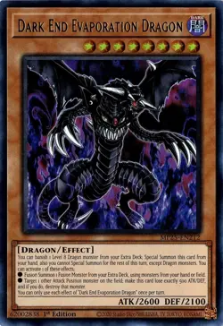 Yugioh! Dark End Evaporation Dragon, MP25-EN212, Ultra Rare, 1st Edition - Image 1