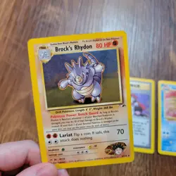 Vintage Lot of 3 Pokemon Cards Holo Rare Gym Heroes WOTC - Image 2