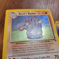 Vintage Lot of 3 Pokemon Cards Holo Rare Gym Heroes WOTC - Image 3
