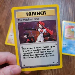 Vintage Lot of 3 Pokemon Cards Holo Rare Gym Heroes WOTC - Image 5