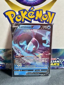 Pokemon Lumineon V 040/172 Brilliant Stars Holo TCG Card NM+ - Image 1