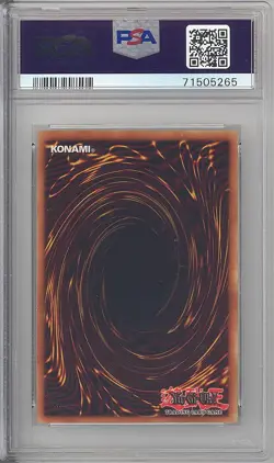 PSA 8 - Yu-Gi-Oh Card - LOB-000 - TRI HORNED DRAGON (secret) *1st Edition* NM-MT - Image 2