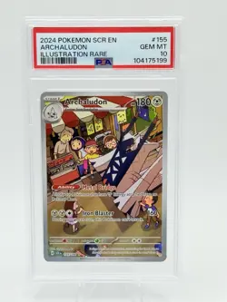 PSA 10 GEM MINT Archaludon Illustration Rare 155/142 Stellar Crown Pokemon Card - Image 1