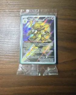 Alakazam MEP 009 Mega Evolution Sealed Pokemon Black Star Promo Card w/Dividers - Image 1