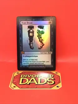 V1 MISPRINT DIVORCED DADS COURT OF CHAOS Knee Brace - Beast Card HOLO - Image 1
