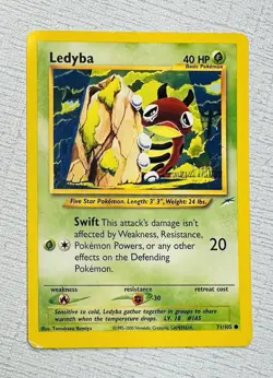 LEDYBA 71/105 Pokemon Card - Neo Destiny - LP - Image 1