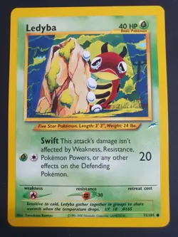 Ledyba 71/105 - Neo Destiny Set - Pokemon Card - Excellent Condition - Image 1