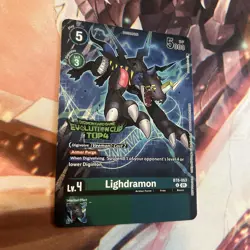 Digimon Card Game Lighdramon Evolution Cup Top 4 Foil BT8-053 - Image 1