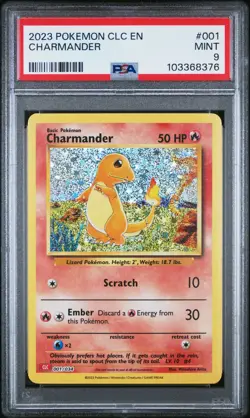 PSA 9 Charmander CLC 001 TCG Classic Collection Holo Pokemon Card 2023 English - Image 1