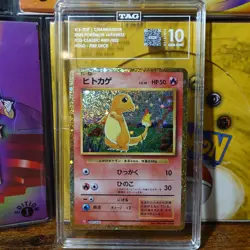 Charmander 001/032 Japanese Tag 10 Classic Collection Pokemon Card Graded - Image 1
