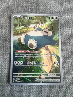 Pokemon TCG - Snorlax SVP 051 Black Star Promo (151 ETB Promo Card) - #18 - Image 1