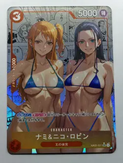 Nico Robin Nami One Piece CARTE ACG Goddess Story Anime Waifu Holo Foil Card - Image 1