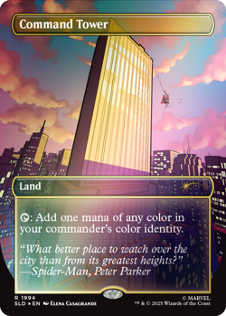 Command Tower PRESALE ✨ HEROES FOIL ✨ MTG Marvel 1994 Spider-Man Secret Lair - Image 1