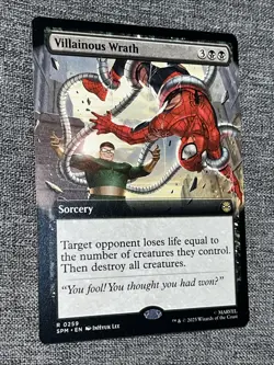 MTG Villainous Wrath #0259 Extended Art Rare Marvel’s Spider-Man (SPM) Non Foil - Image 1
