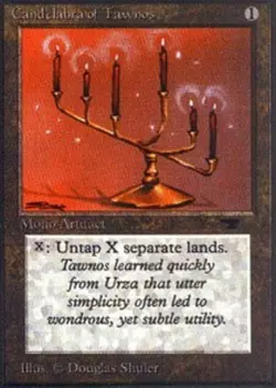 MTG Candelabra of Tawnos, Moderate Play, English Antiquities - Image 1