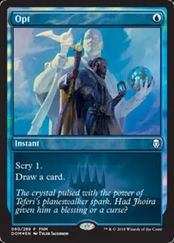 1x Opt - Foil FNM 2018 NM-Mint, English FNM Promos MTG Magic - Image 1