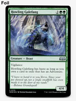 Howling Galefang - FOIL - [Wilds of Eldraine] MTG Magic NM/MINT 🌳🌳 - Image 1