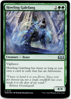 Howling Galefang - FOIL - [Wilds of Eldraine] MTG Magic NM/MINT 🌳🌳 - Image 3