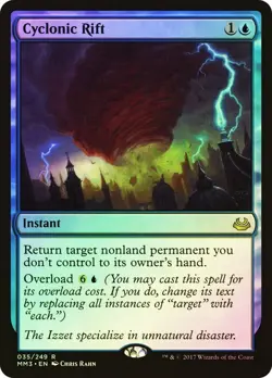 Cyclonic Rift Foil Modern Masters 2017 NM MTG - Image 1